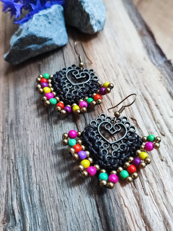 Indiai fülbevaló - bohém