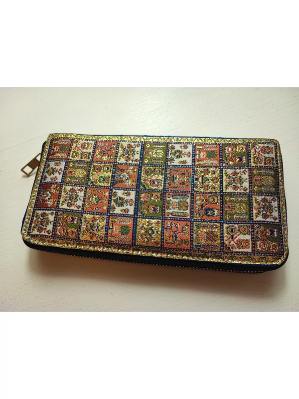 Nagy méretű, török pénztárca - keleti kockás
