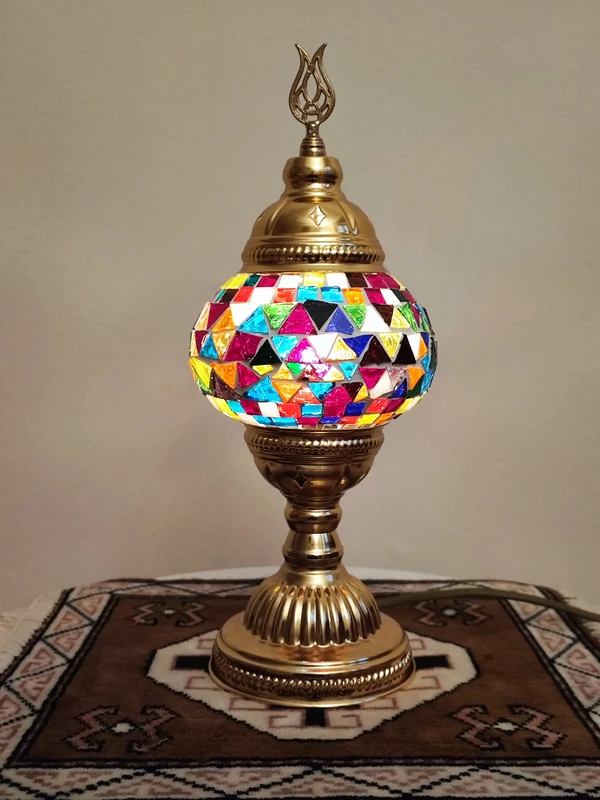 Asztali mozaik lámpa közepes - arany, N.o.1.