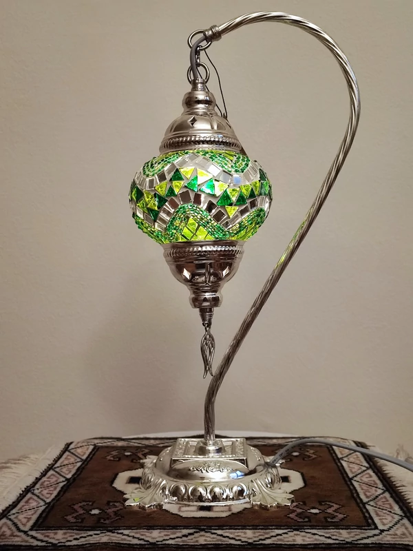 Török mozaik lámpa "swan" - ezüst, N.o.1.