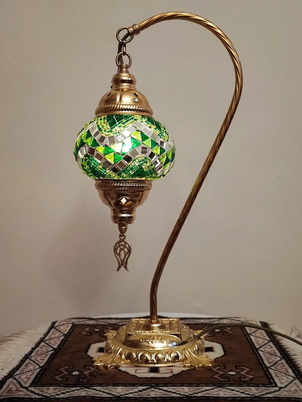 Török mozaik lámpa "swan" - arany, N.o.1.