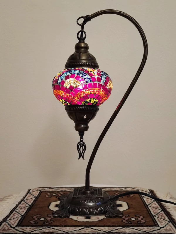 Török mozaik lámpa "swan" - bronz, N.o.1.