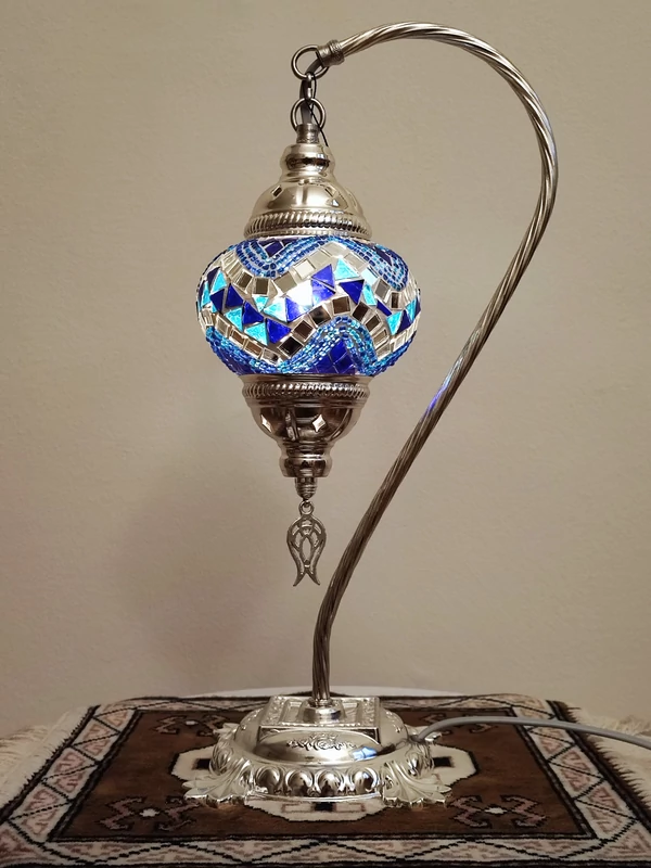 Török mozaik lámpa "swan" - ezüst, N.o.2.