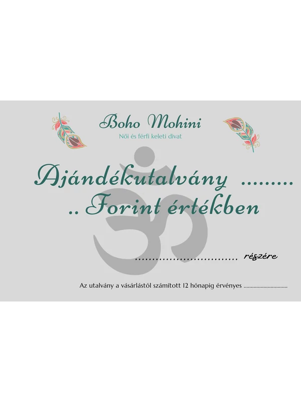 Ajándékutalvány - Férfi divat - 5000