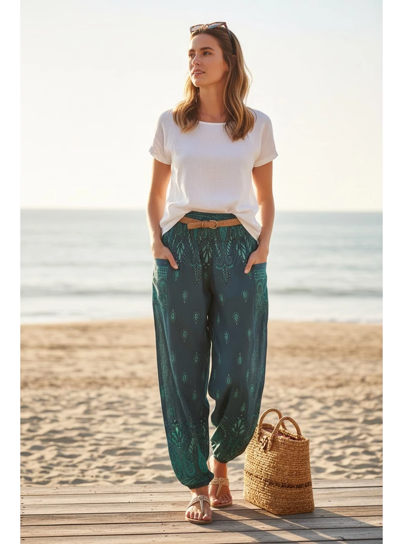 Jázmin nadrág - petrol