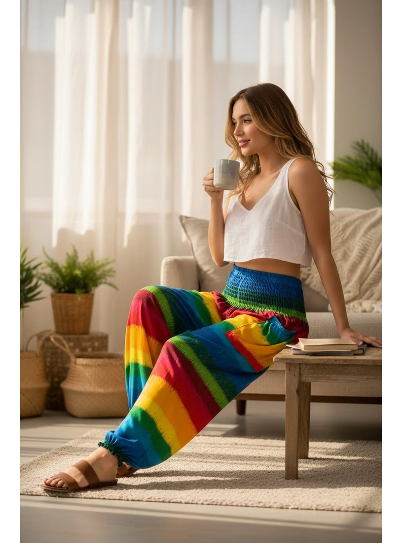 Jázmin nadrág - szivárvány