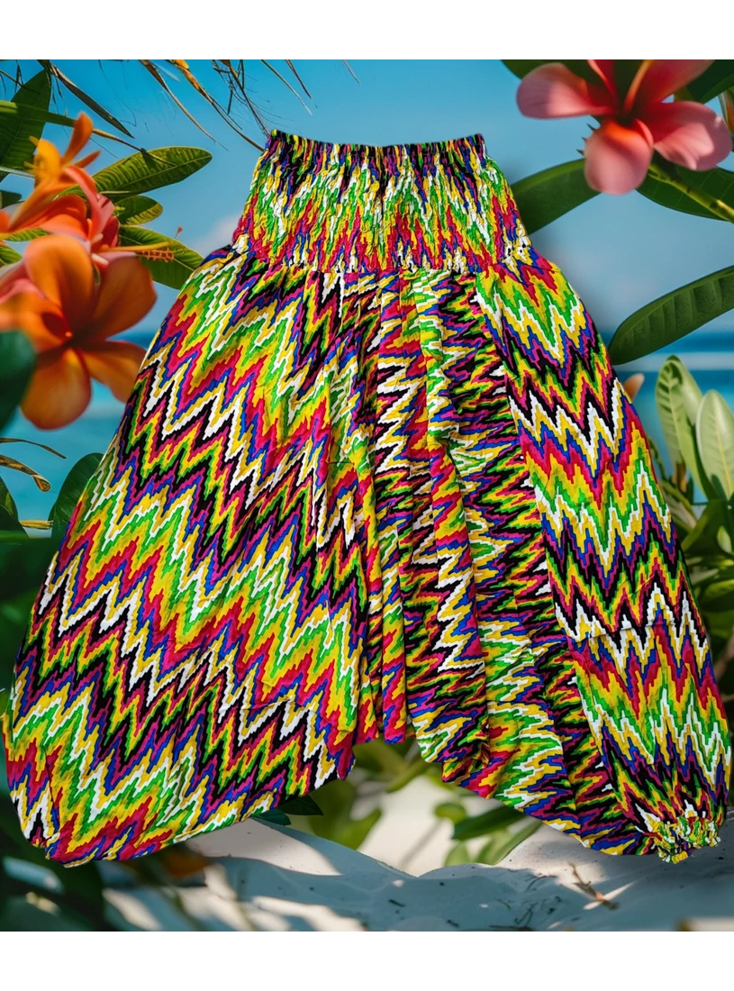 Aladdin nadrág - rainbow zigzag