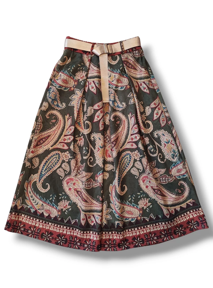 Elegáns, csandrikás -  velúr maxi szoknya 