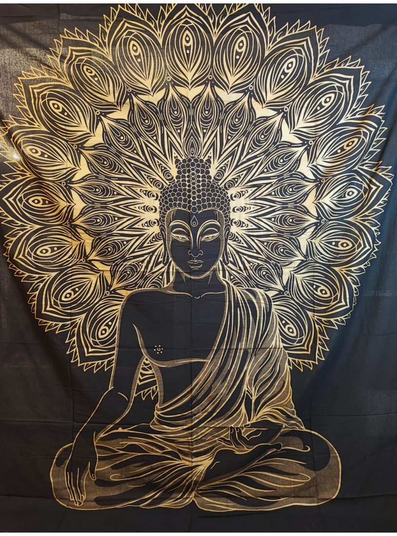Buddha mintás ágytakaró 
