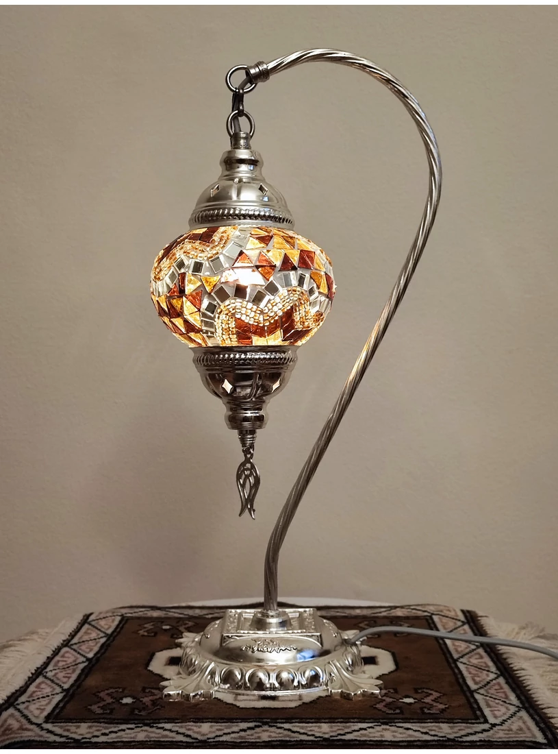 Török mozaik lámpa "swan" - ezüst, N.o.3.