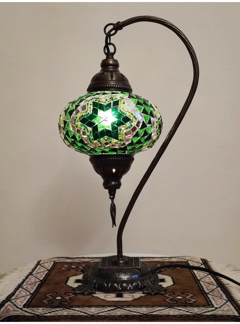 Török mozaik lámpa "swan" - nagy, bronz No.1.