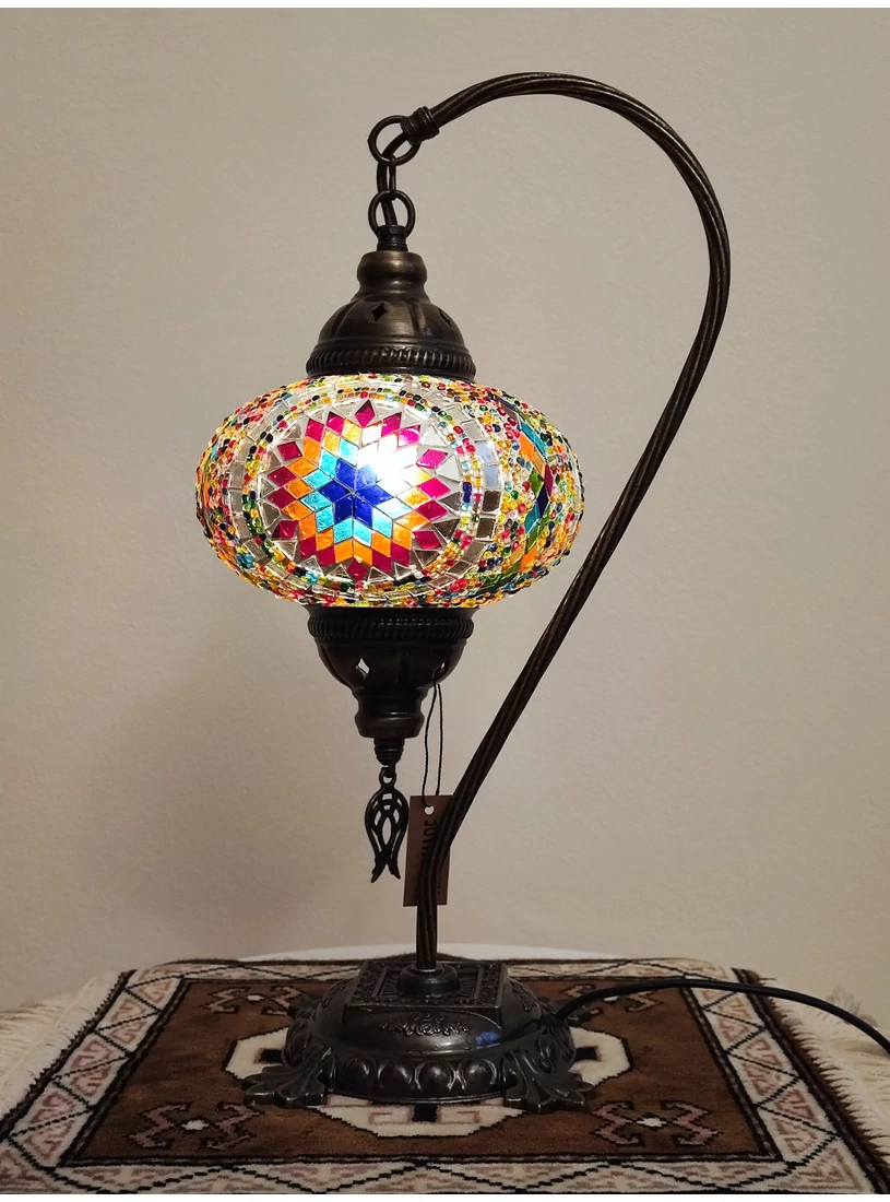 Török mozaik lámpa "swan" - nagy, bronz No.2.