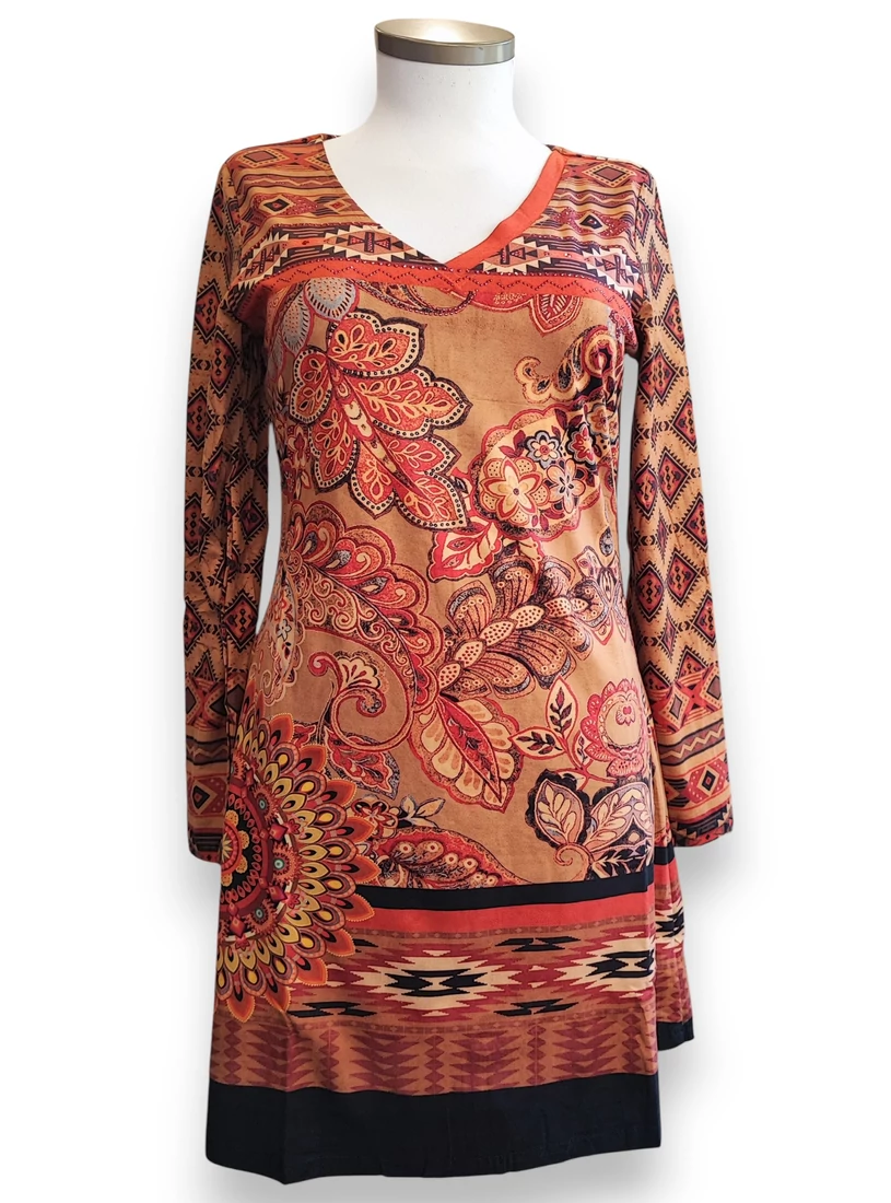 101 idees ruha - etnik, camel- S/M 