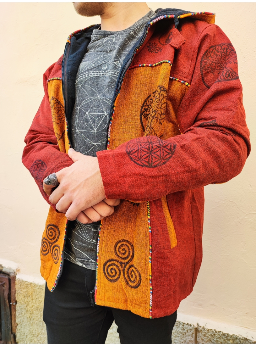 Nepáli kabát - narancs