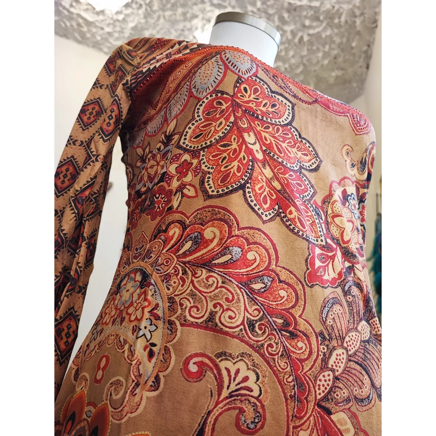 101 idees ruha - etnik, camel- S/M 