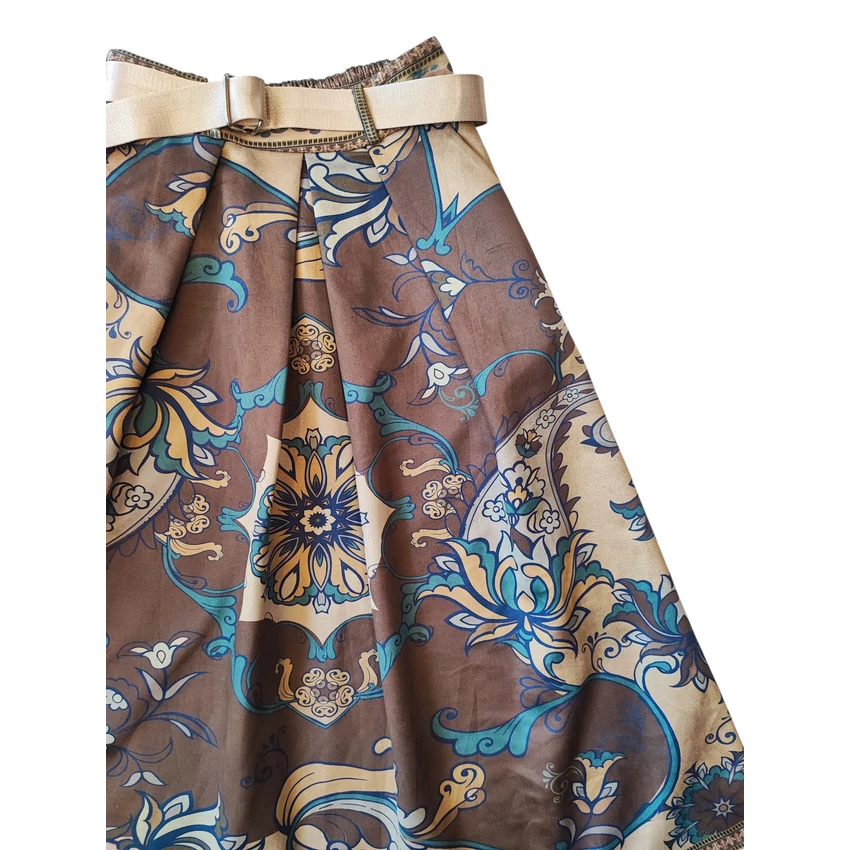 Elegáns, indás - velúr maxi szoknya 