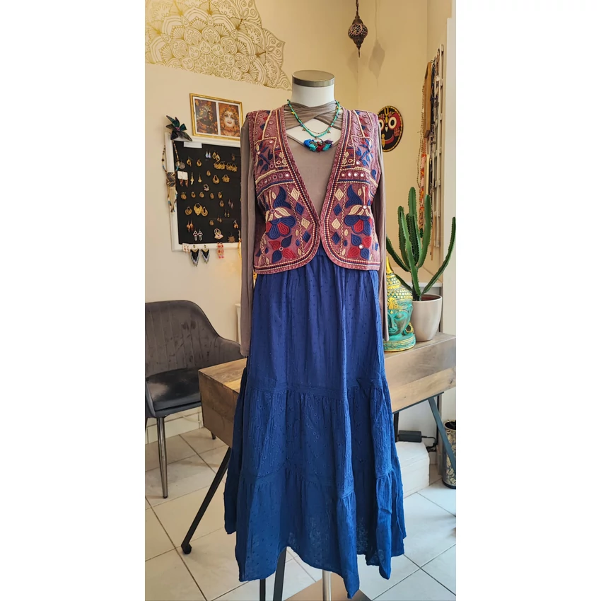 Madeiras maxi szoknya - navy blue 