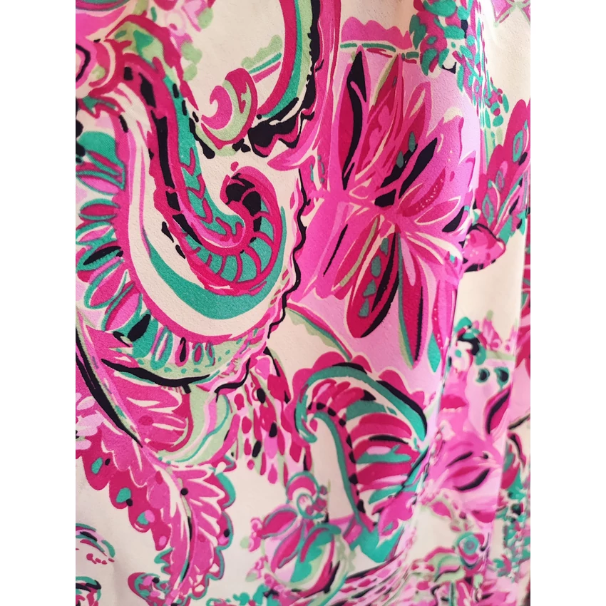 Bohém stílusú, indiai nadrágszoknya - pink leaf