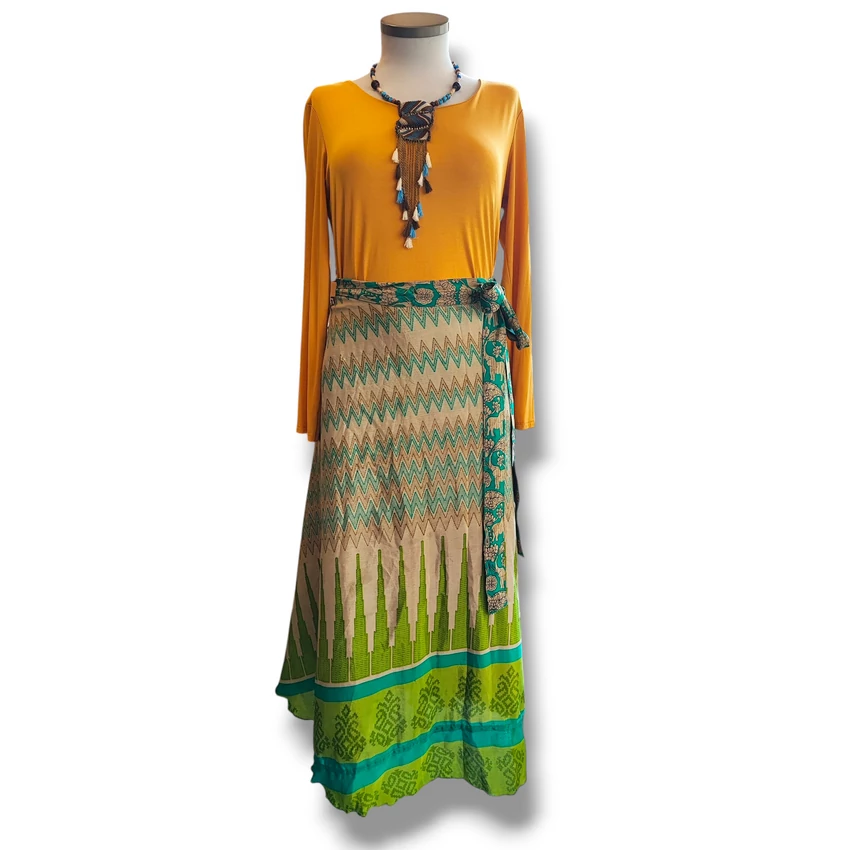 Szári szoknya - arany elefánt