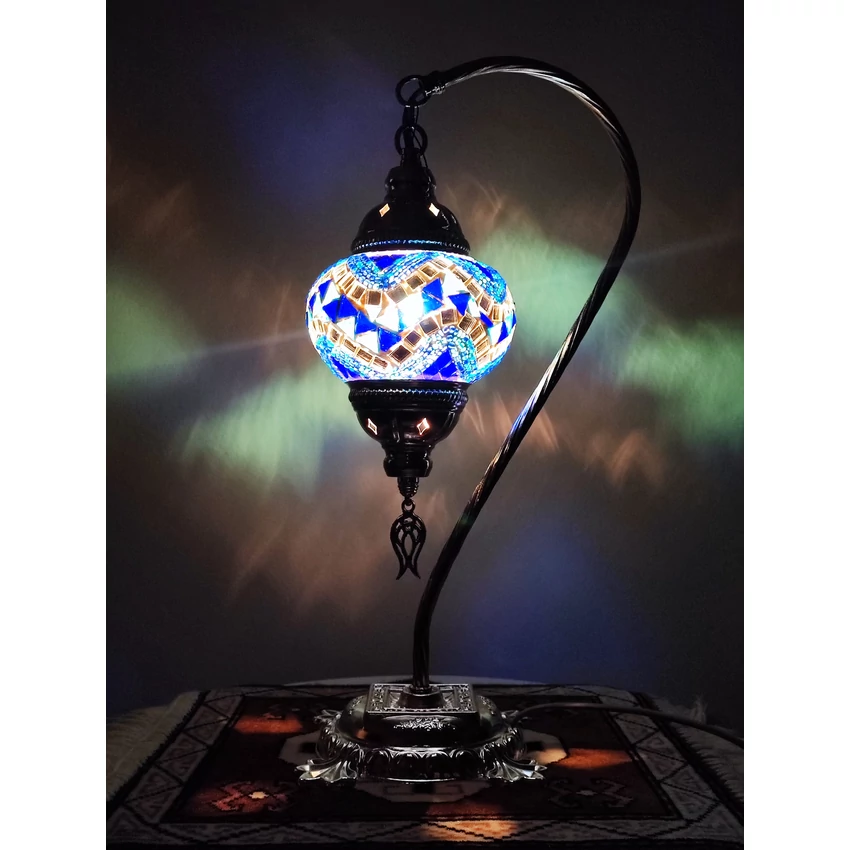 Török mozaik lámpa "swan" - ezüst, N.o.2.