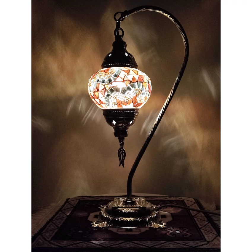 Török mozaik lámpa "swan" - ezüst, N.o.3.