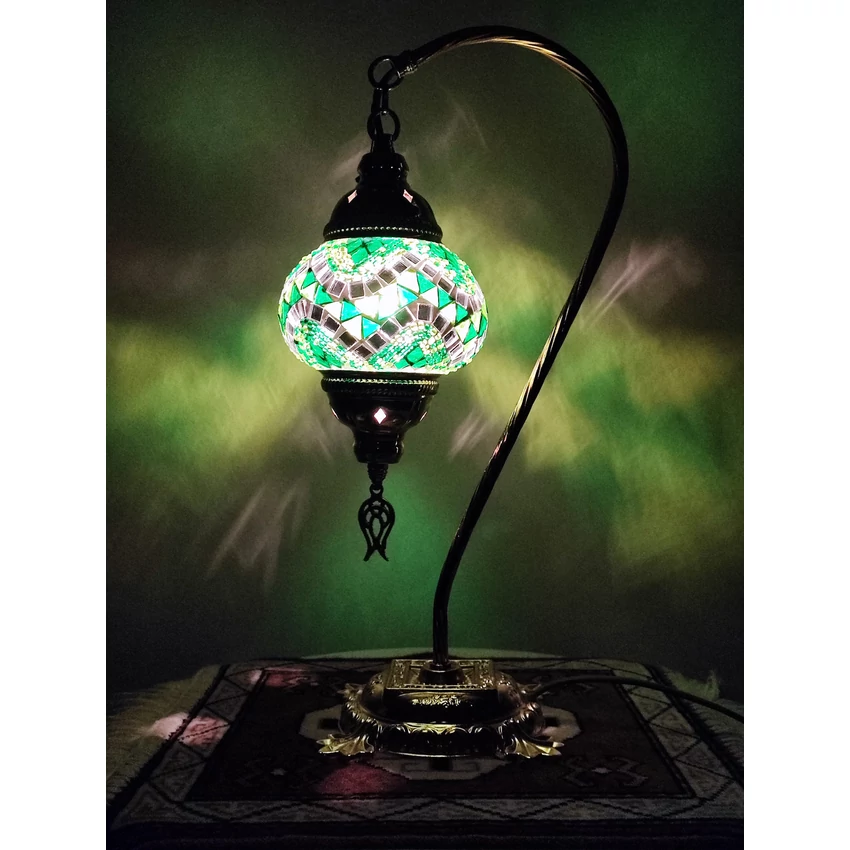 Török mozaik lámpa "swan" - arany, N.o.1.