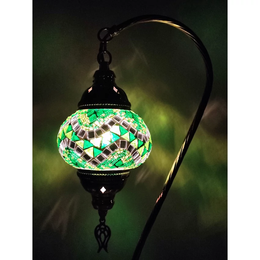 Török mozaik lámpa "swan" - arany, N.o.1.