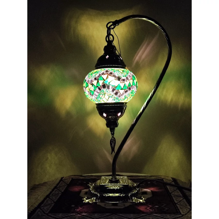 Török mozaik lámpa "swan" - ezüst, N.o.1.