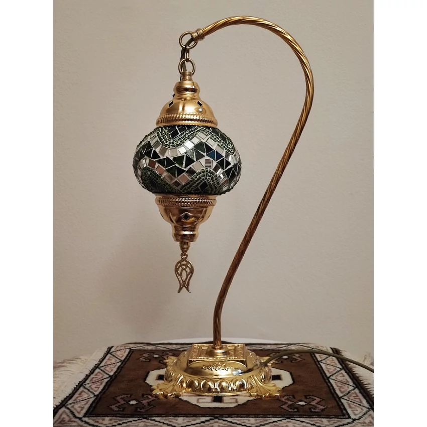 Török mozaik lámpa "swan" - arany, N.o.1.