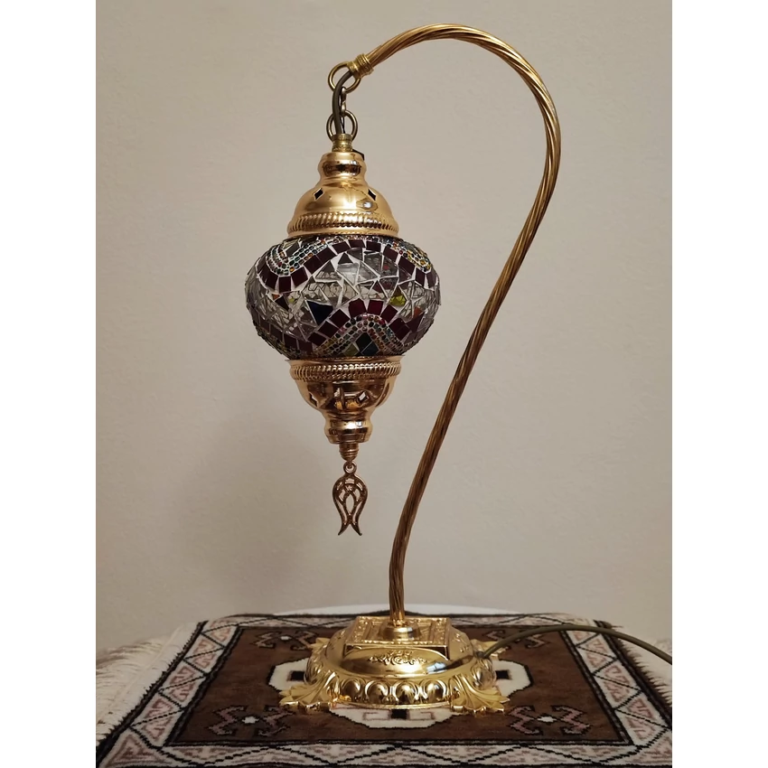 Török mozaik lámpa "swan" közepes - arany, N.o.2.