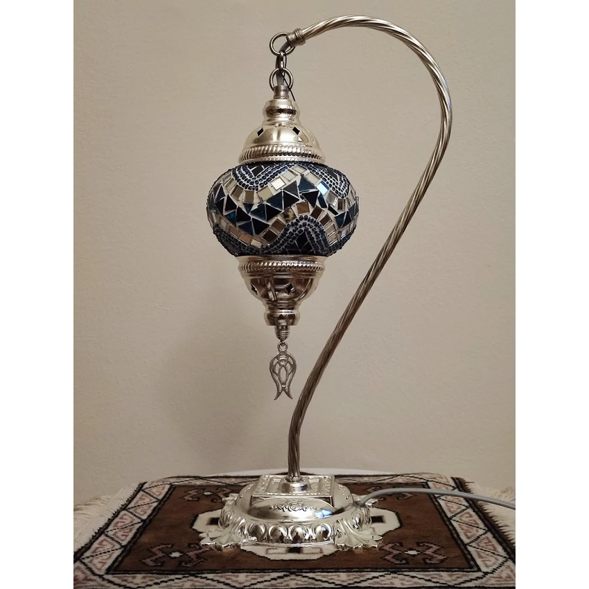 Török mozaik lámpa "swan" - ezüst, N.o.2.