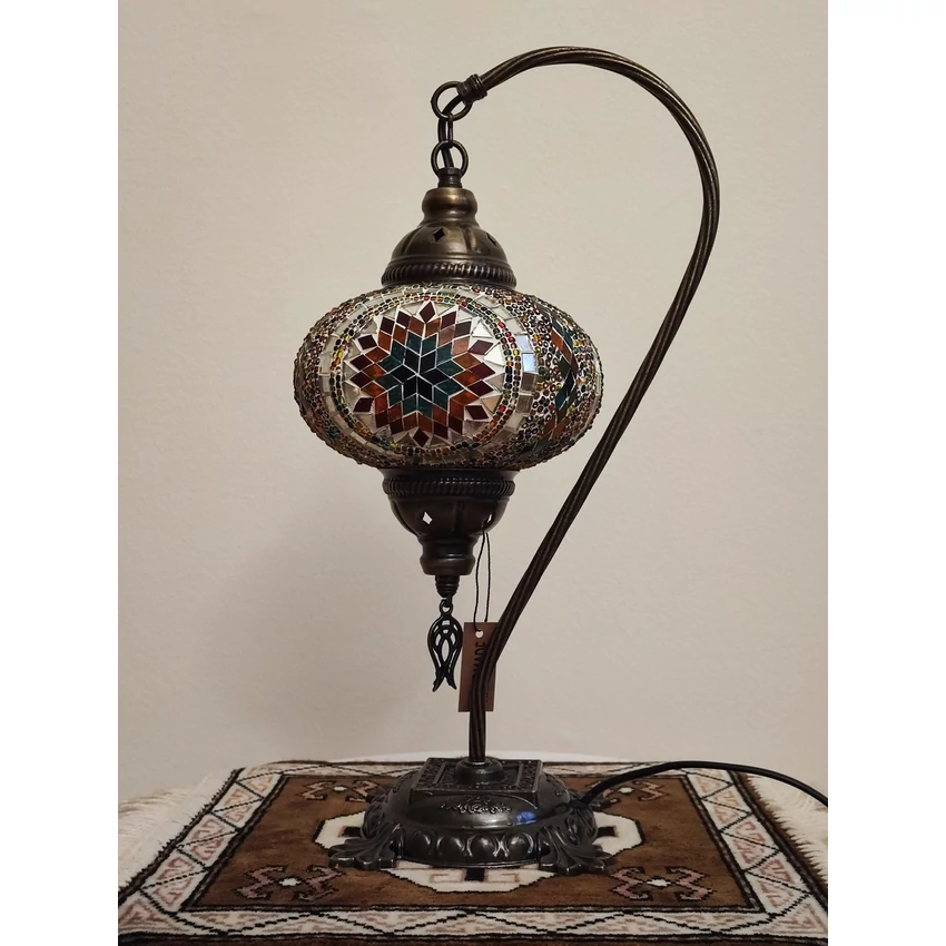 Török mozaik lámpa "swan" - nagy, bronz No.2.