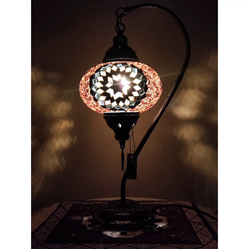 Török mozaik lámpa "swan" - nagy, bronz No.3.