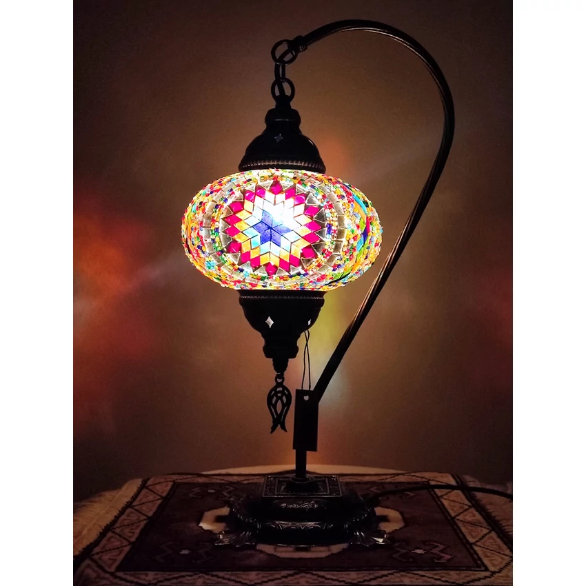 Török mozaik lámpa "swan" - nagy, bronz No.2.