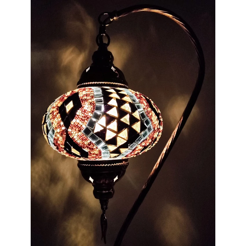 Török mozaik lámpa "swan" - nagy, arany No.3.