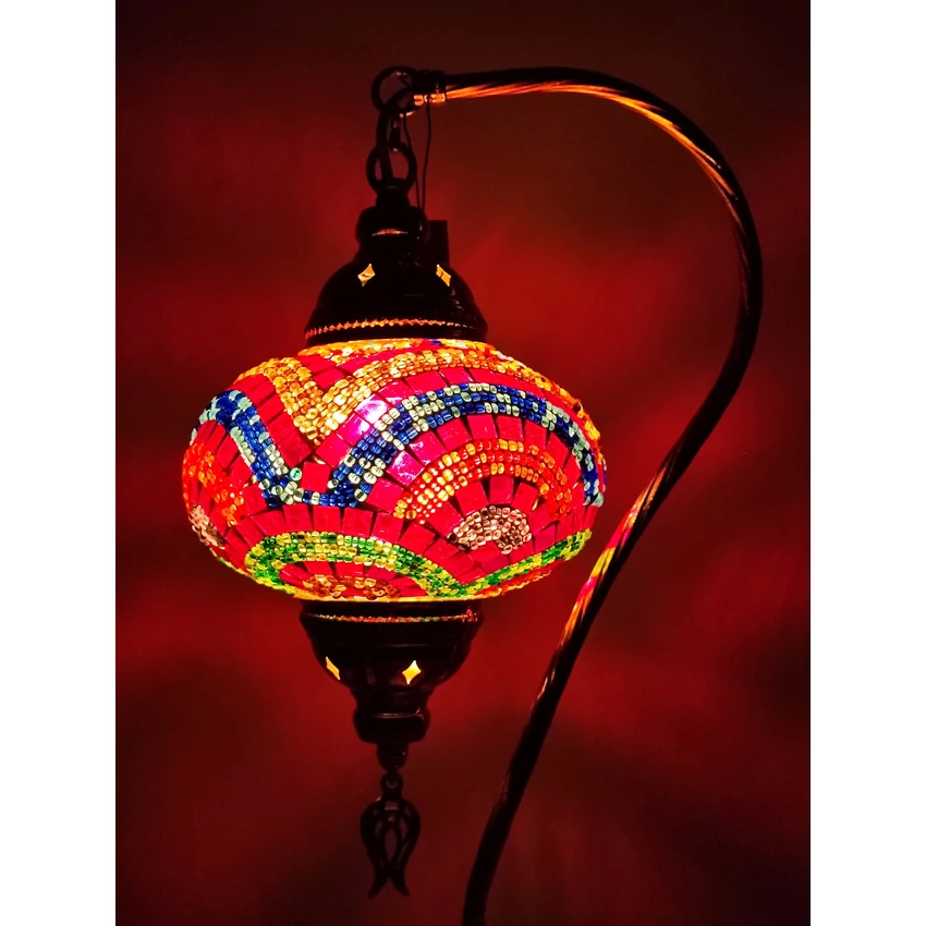 Török mozaik lámpa "swan" - nagy, arany No.4.