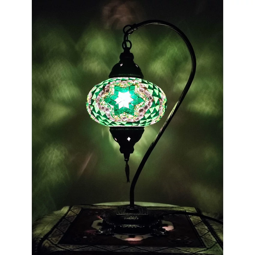 Török mozaik lámpa "swan" - nagy, bronz No.1.