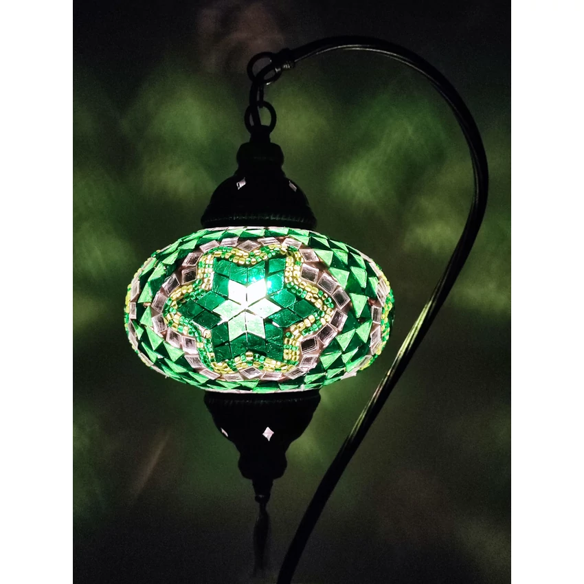Török mozaik lámpa "swan" - nagy, bronz No.1.