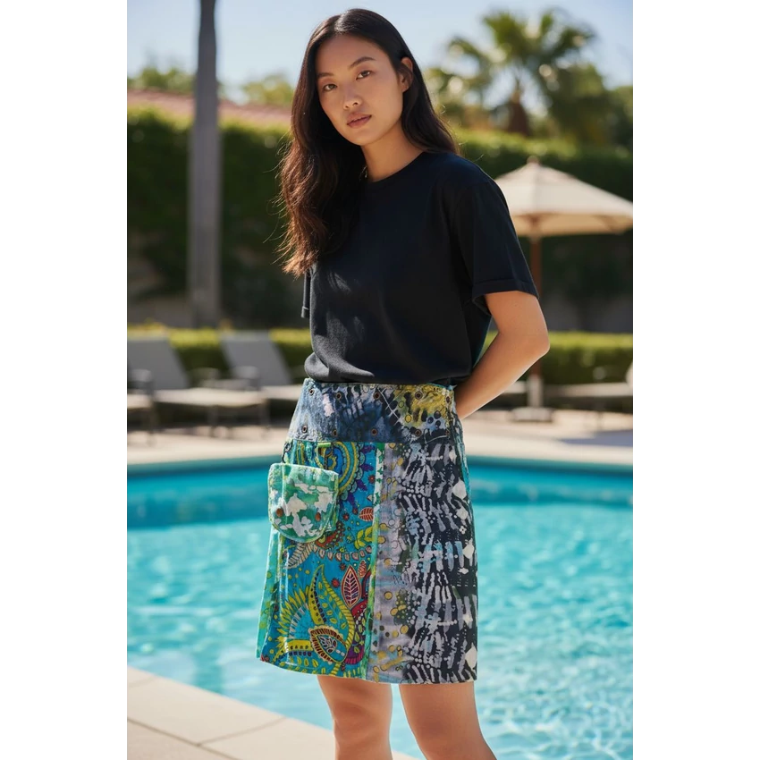 2:1 patentos szoknya- lepkés