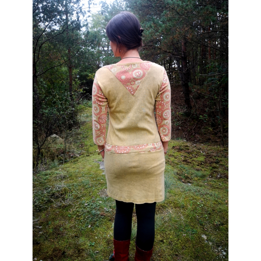 Kőmosott, nepáli ruha - natúr