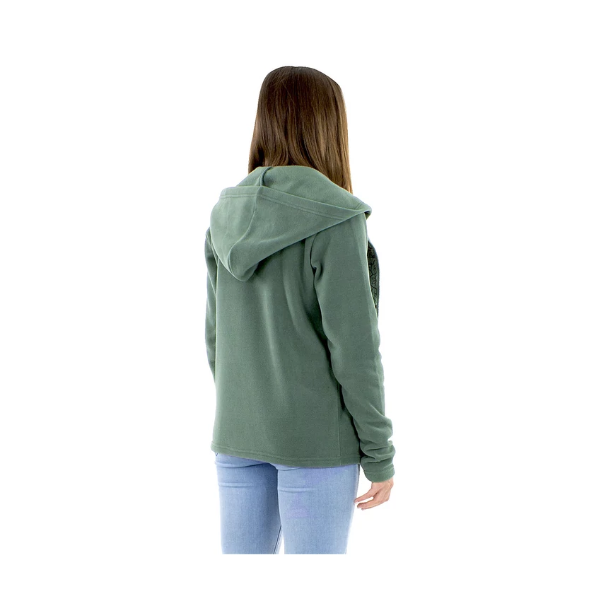 Mandalás kapucnis polár pulcsi - menta